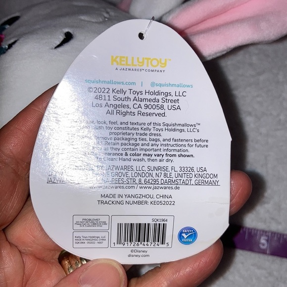 Squishmallows Alice in Wonderland Disney 9" White Rabbit Easter Bunny Plush - Picture 6 of 6
